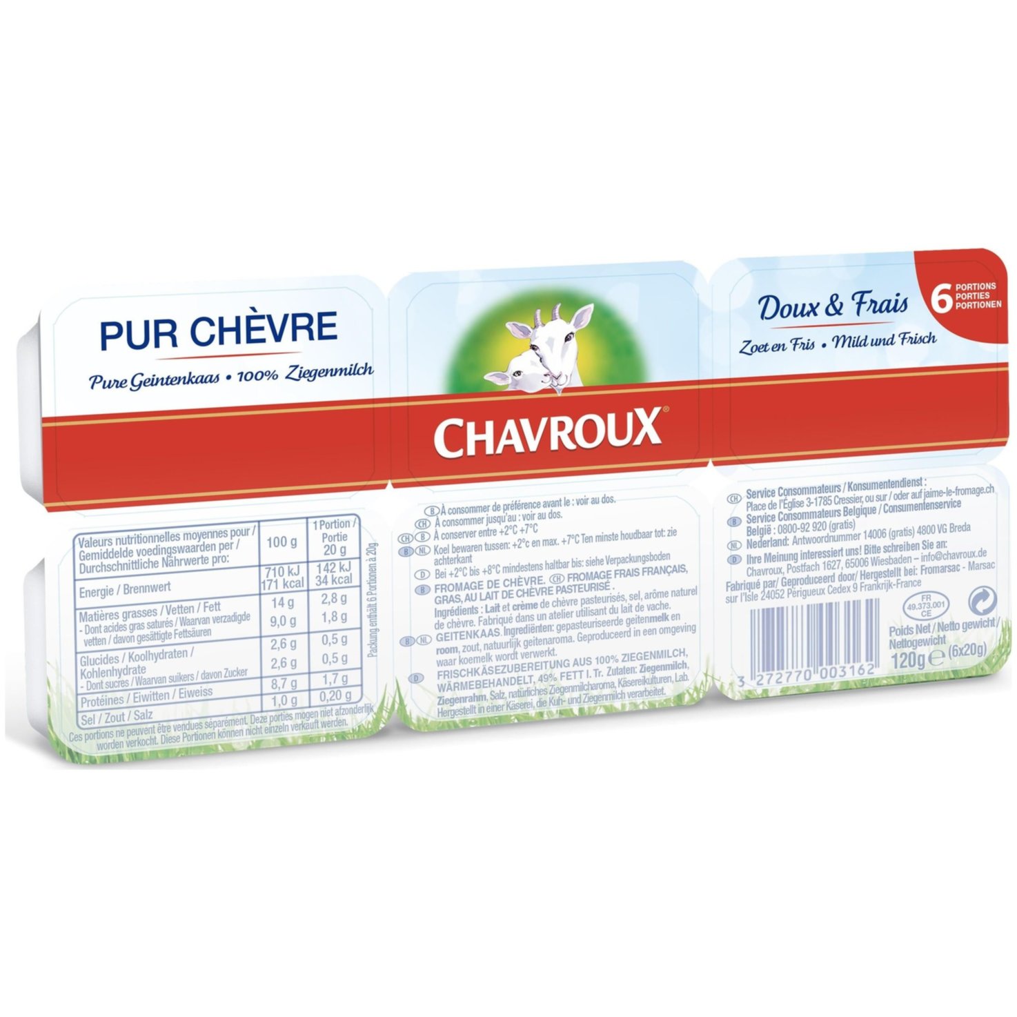 Chavroux Ziegenkäse 6 Portionen