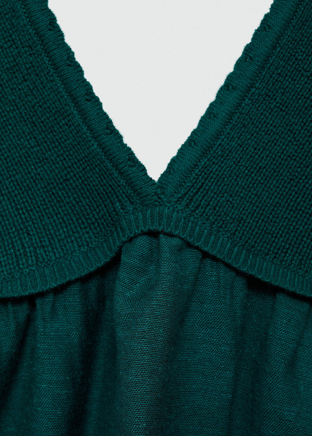 MANGO TEEN crop top donkergroen