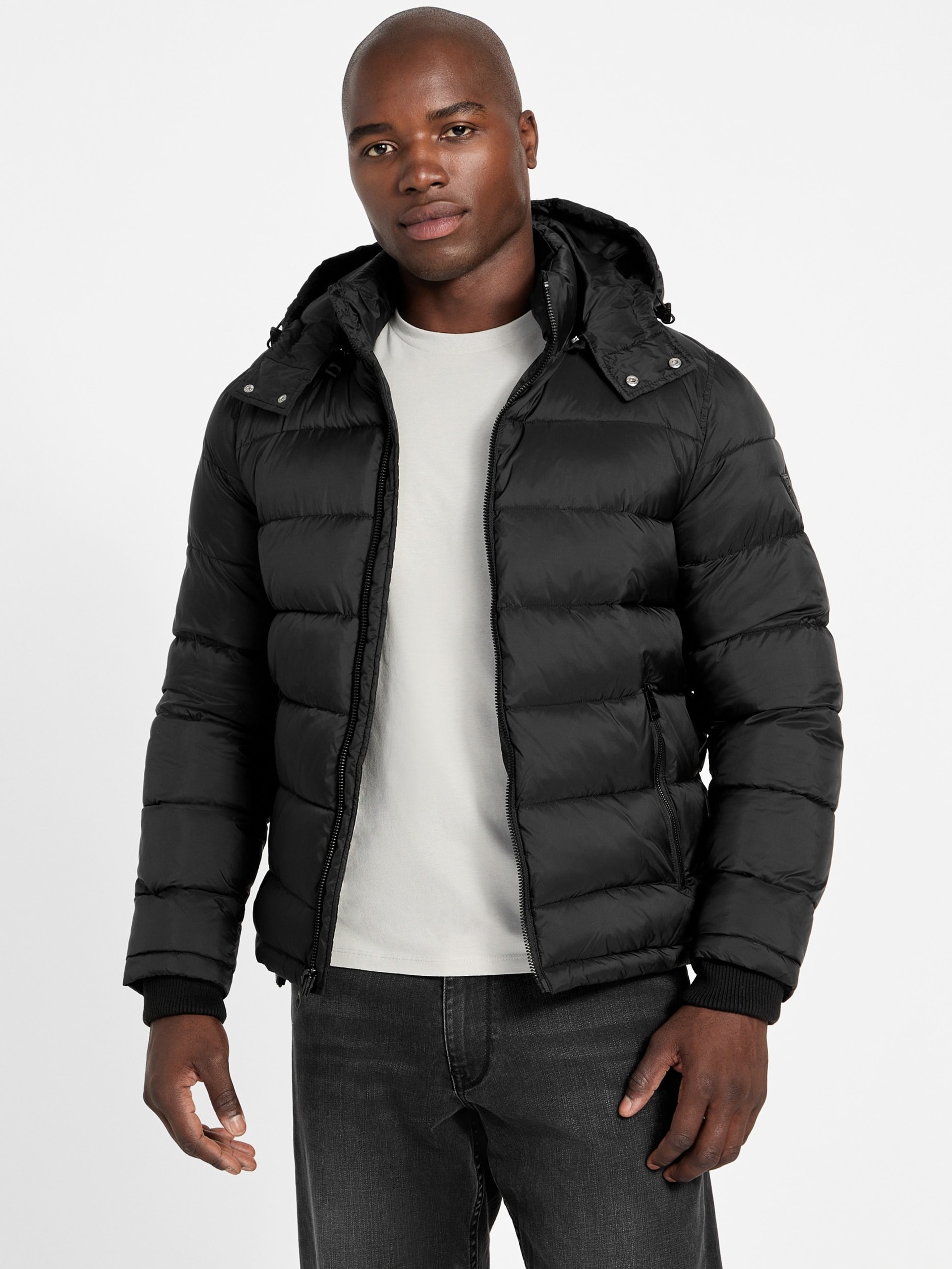 Jaqueta puffer de nylon fosco Glacier