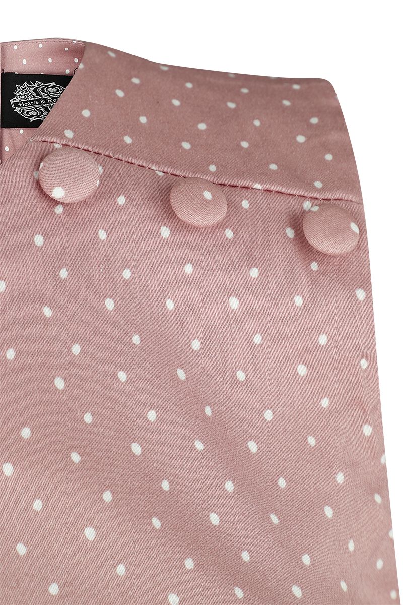 Elodie Polka Dot Wiggle Dress | H&R London Robe mi-longue