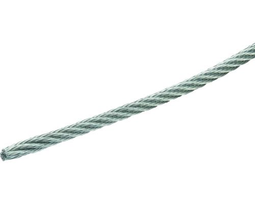 Pösamo staalkabel Ø 2 mm, 10 m gegalvaniseerd staal