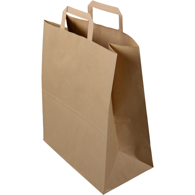 Elco Papiertragetaschen, braun, 32 x 38 x 17 cm, 50 Stück