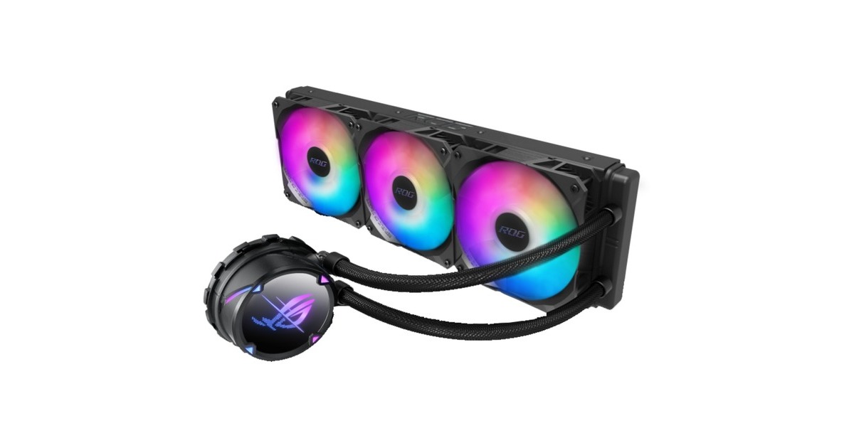 ASUSROG STRIX LC II 360 ARGB waterkoeling  (Zwart/wit, 4-pins PWM fan-connector)