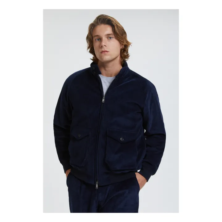 Baracuta Veste G9 500 Wales Cord | Bleu marine