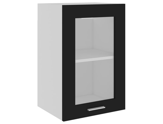 VIDAXL - Meuble haut Armoire de cuisine noir 40x31x60 cm aggloméré