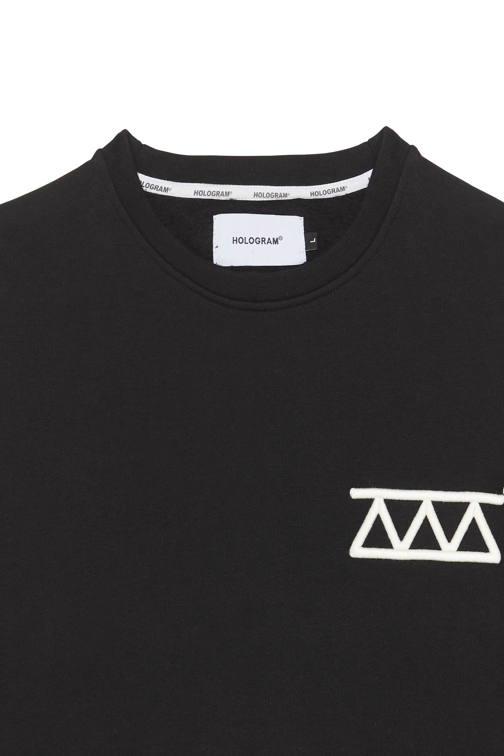 Hologram Sweatshirt RELIEF BLACK Noir