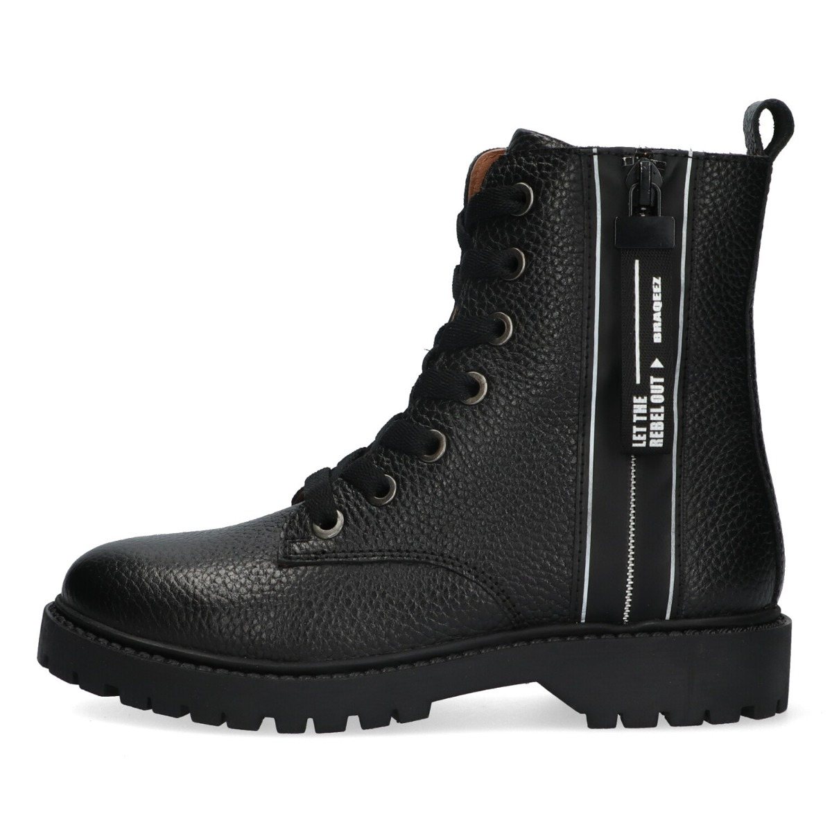 Belle Boot - Biker Boots Braqeez Zwart