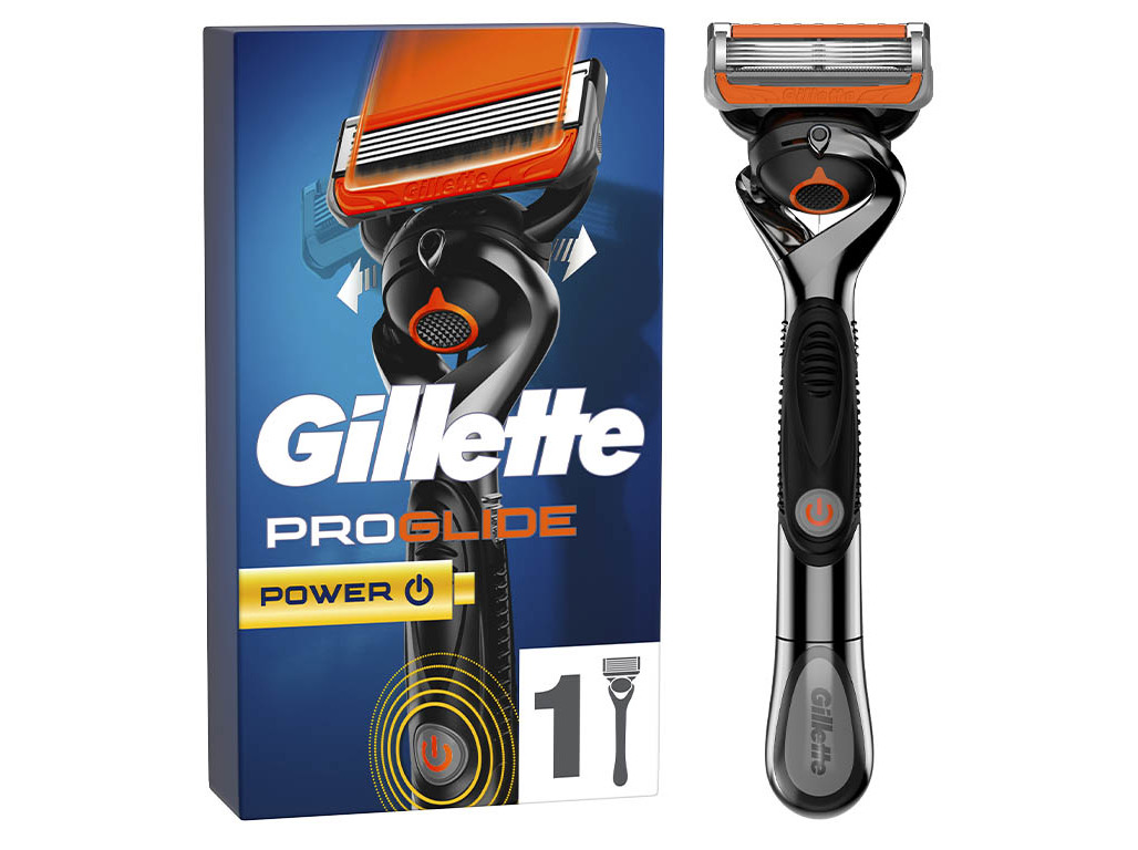 MÁQUINA DE BARBEAR COM 1 RECARGA DE LÂMINA PROGLIDE POWER GILLETTE