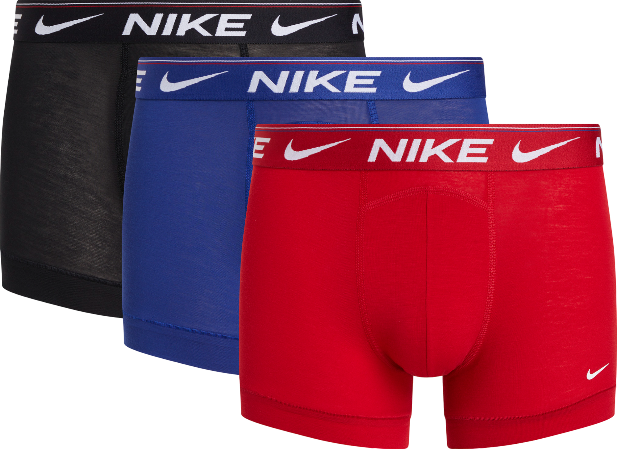 Nike Ultra Trunk Boxershort 3er Pack Rot Blau Schwarz F612