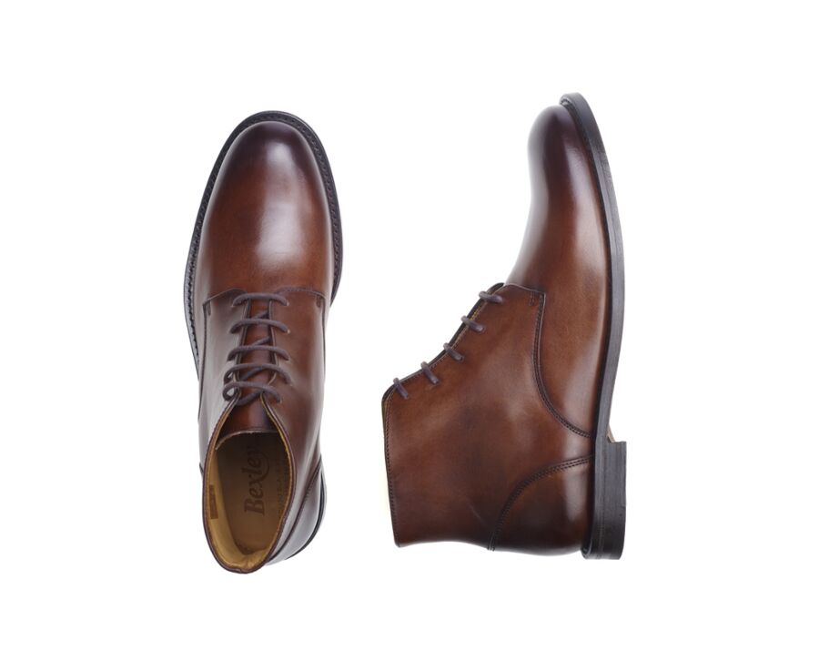 Boots homme Chocolat patiné - KINSHAM
