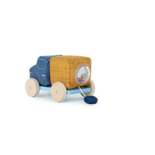Camion toupie à tirer - Bleu - LILLIPUTIENS