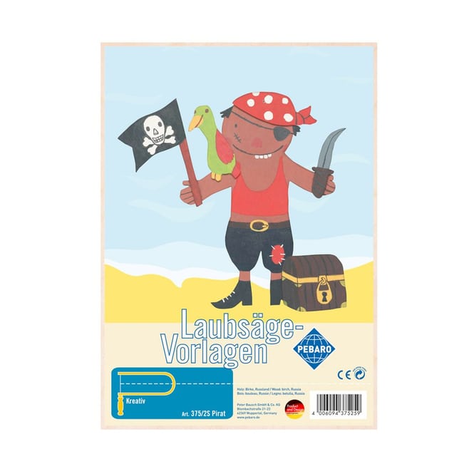 Laubsägevorlage Pirat