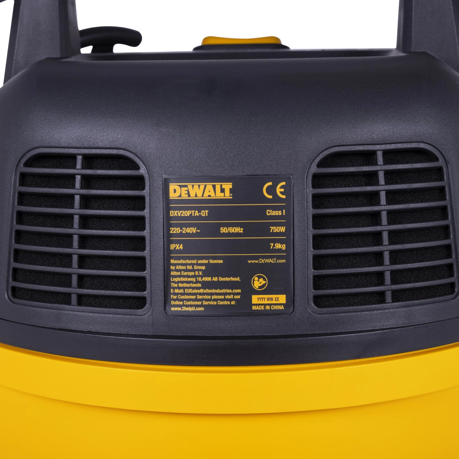 DeWALT DXV20PTA-QT Stofzuiger - 750W - 20L