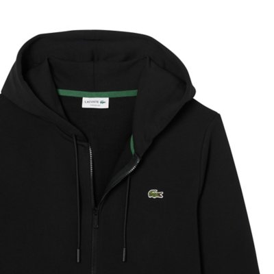Sweatshirt zippé à capuche homme en coton LACOSTE
