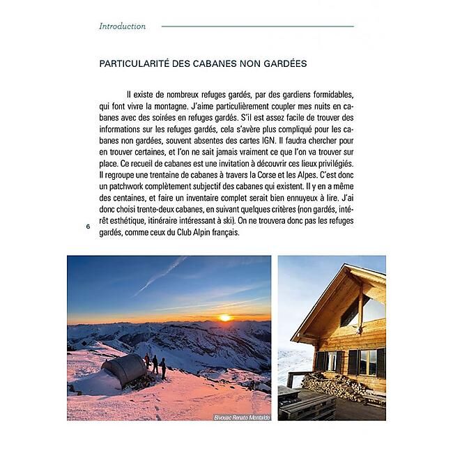 CHEMIN DES CRETES - SKI DE RANDO CABANES ET REFUGES NON GARDES