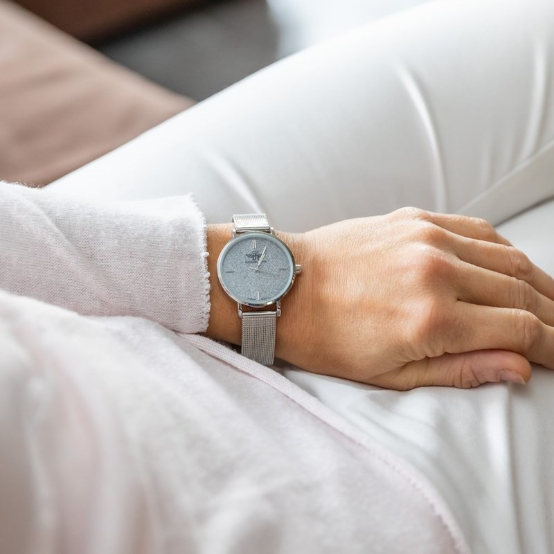 Montre Femme M. JOHN bracelet Acier Argenté