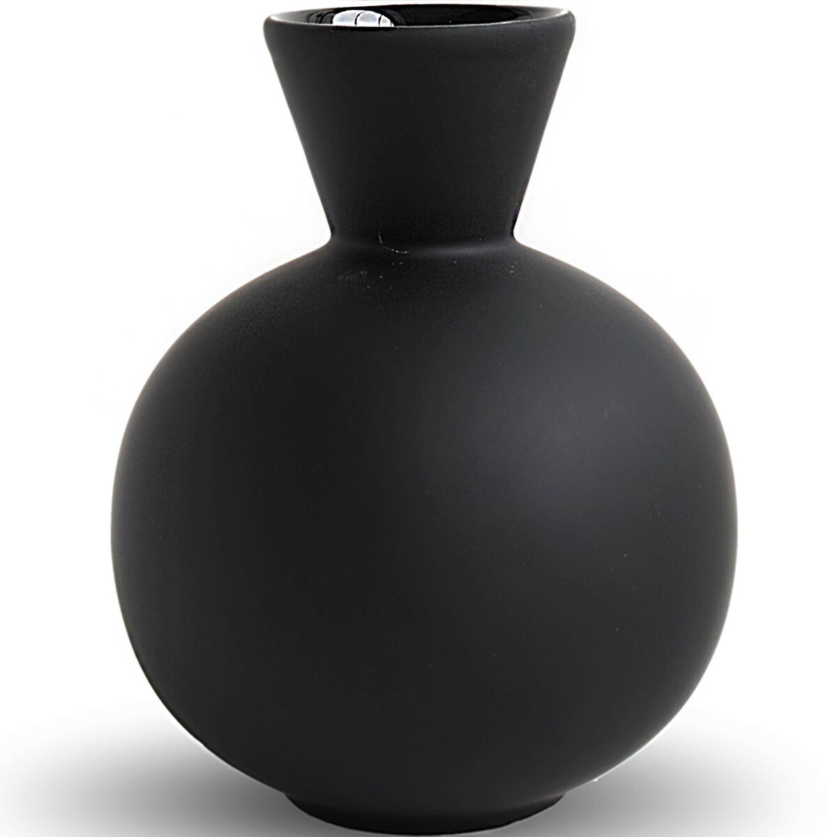 Trumpet vase, 16 cm, black