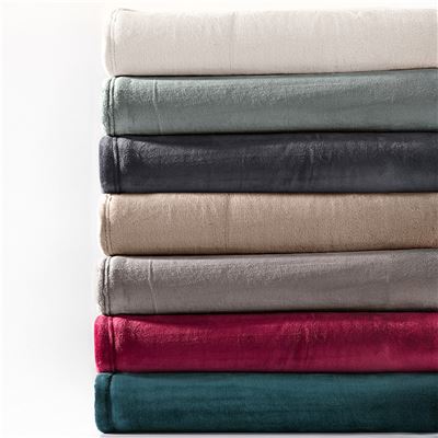 Couverture MICROVELOURS ULTRADOUCE - Tempérée - Très chaude