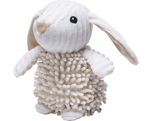 Beeztees Eco Toy hondenspeelgoed, Jenno het konijn, 22 x 14 x 12 cm, beige, 100% gerecycled materiaal