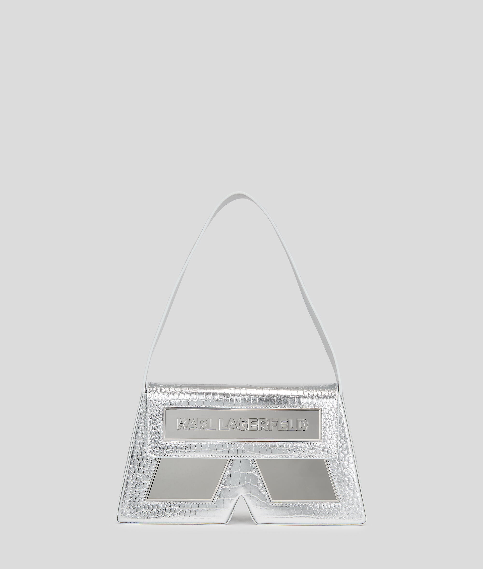 SAC PORTÉ ÉPAULE EFFET CROCO DE TAILLE MOYENNE IKON K