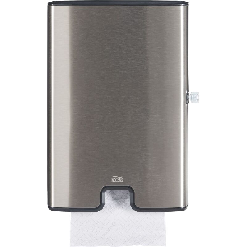 Distributeur essuie mains Tork H2 acier inoxydable