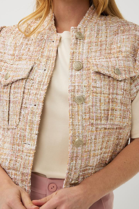 EsQualo camel dames gilet