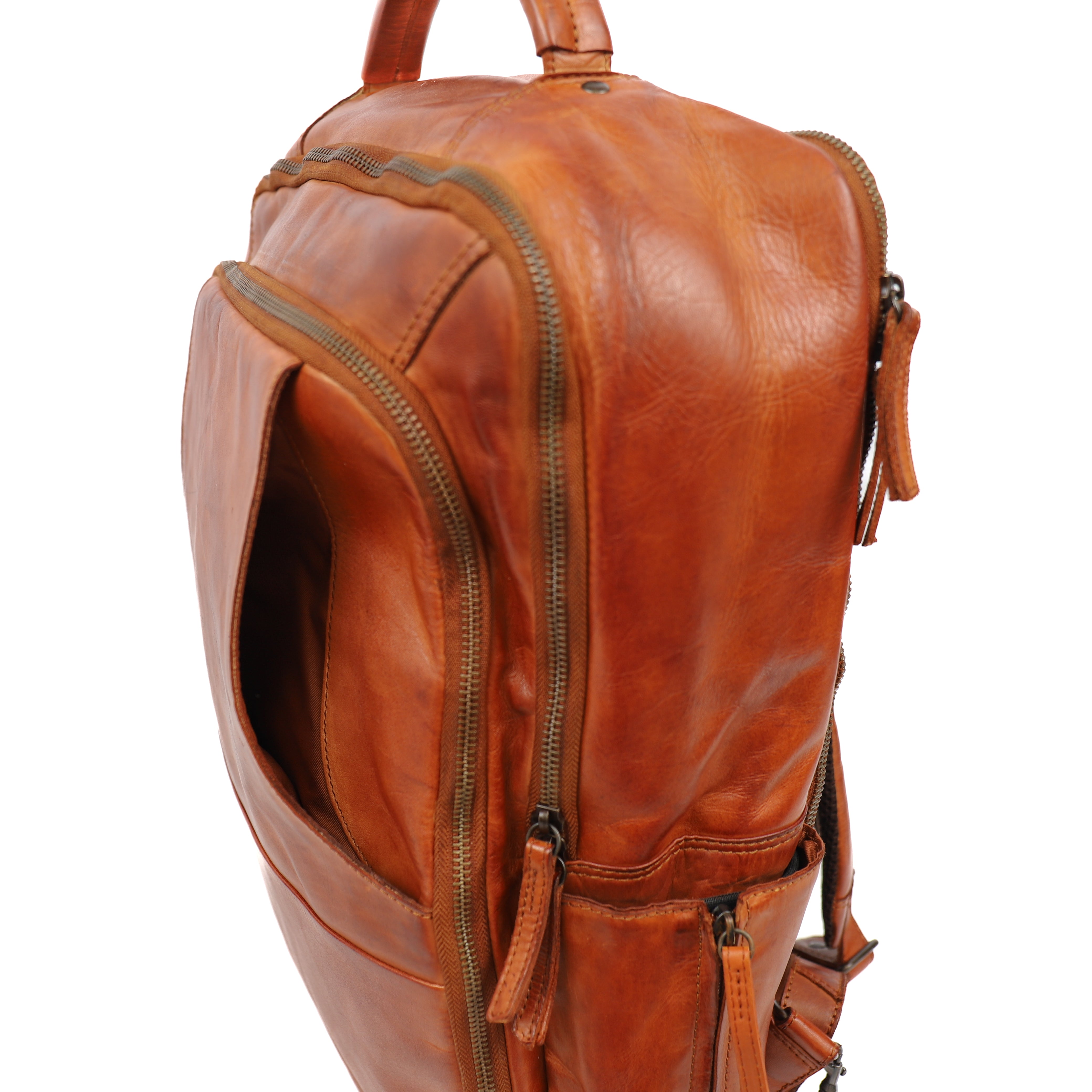 Laptop rugzak 'Jayden' XL cognac Cognac