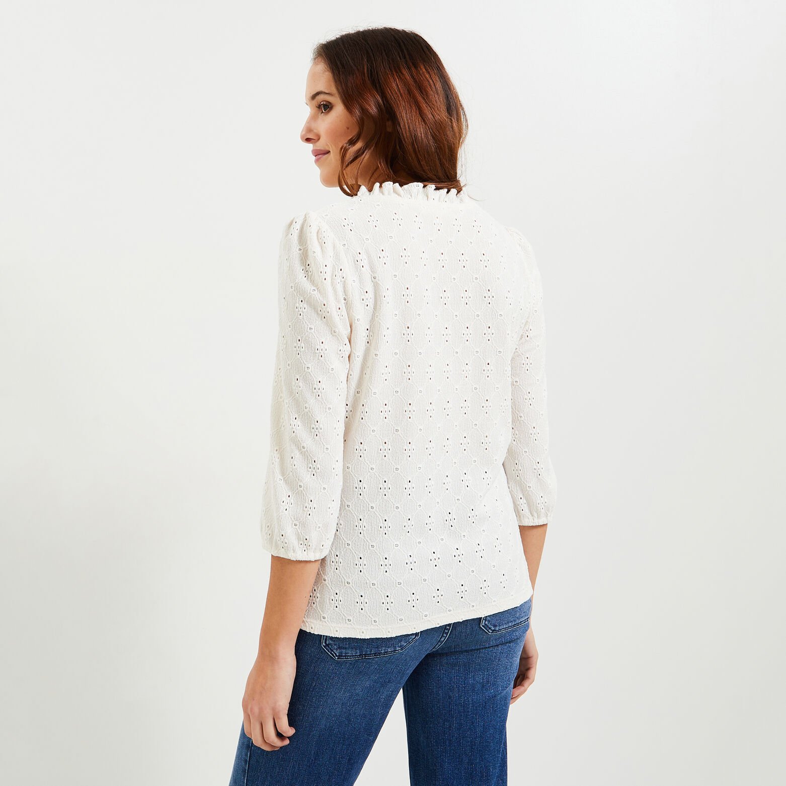 Tshirt maille ajourée femme