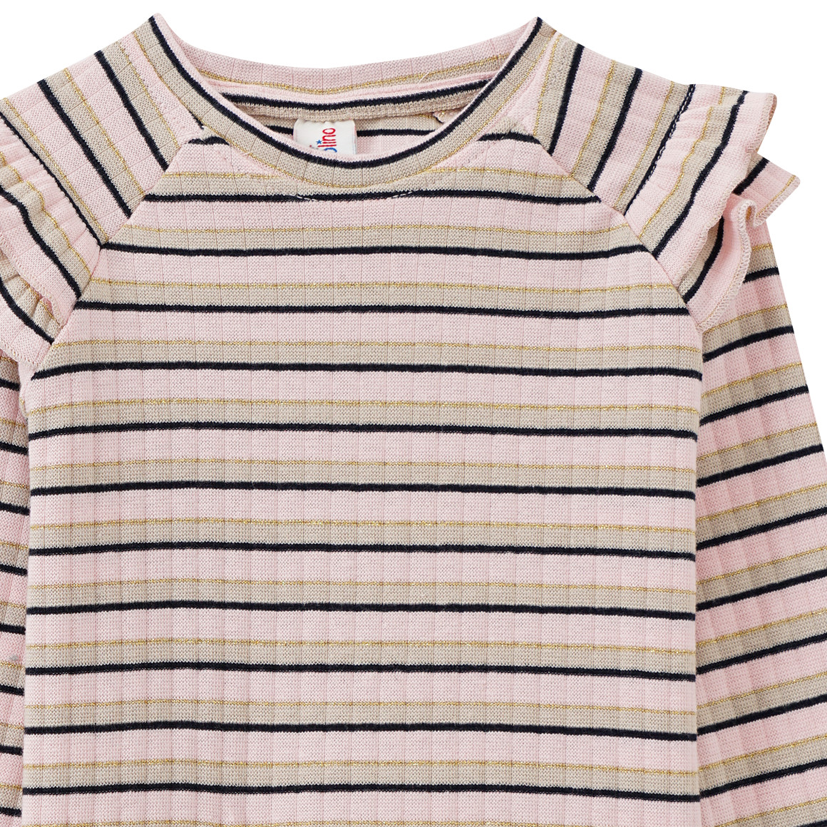 Topolino Mädchen Langarmshirt mit Effektgarn hellrosa