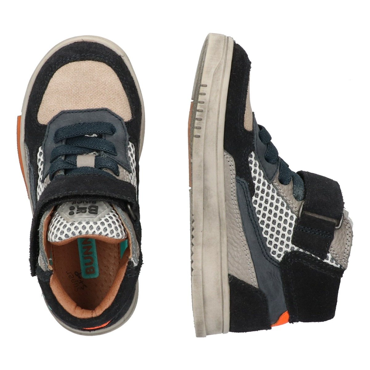 Morris Mieters - Hoge Sneakers Bunnies Blauw