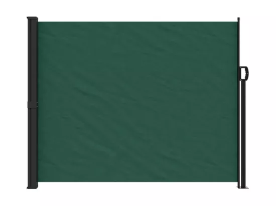 Auvent latéral rétractable vert foncé 160x500