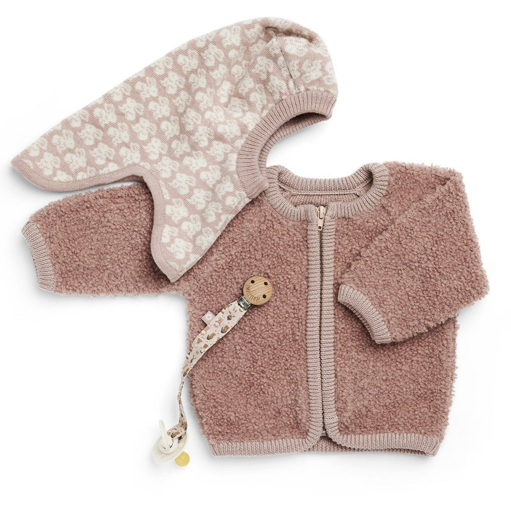 Køb Smallstuff Rose Cardigan Med Lynlås Bouclé Merino Uld