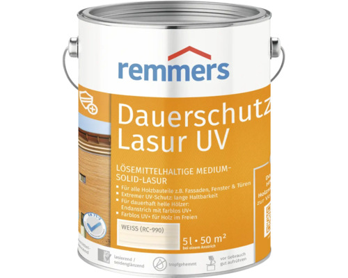 Remmers Langdurige Beschermende Houtbeits UV Wit 5 l