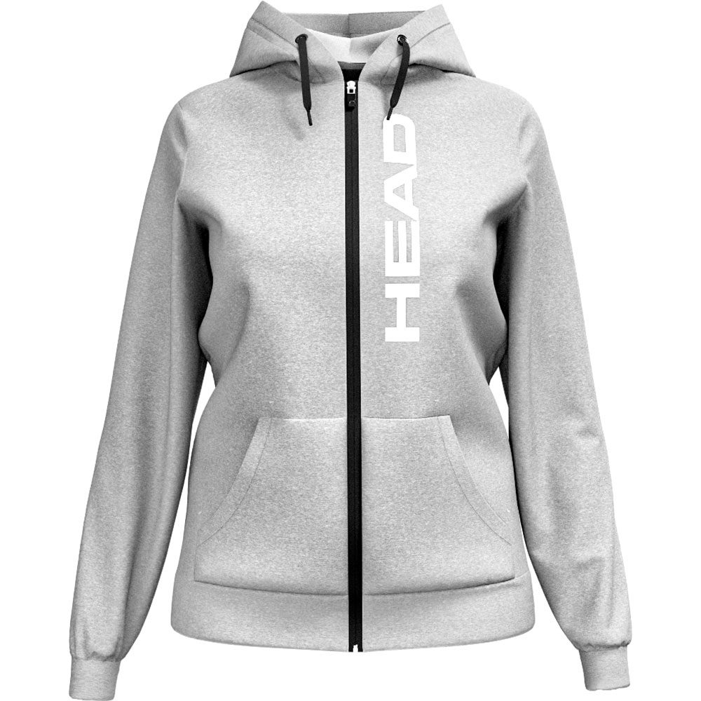 Head Club Original Hoodie FZ Sweatjacke Damen grau melange