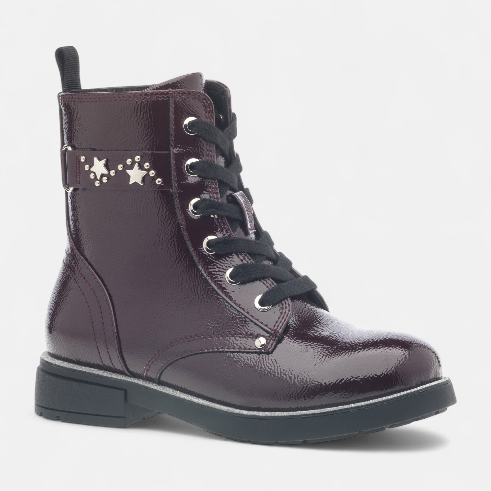Boots Fille bordeaux