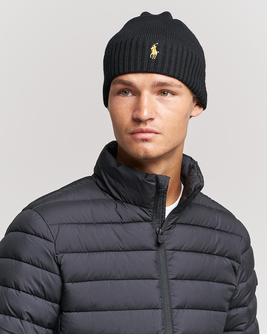 Polo Ralph Lauren Merino Beanie Polo Black
