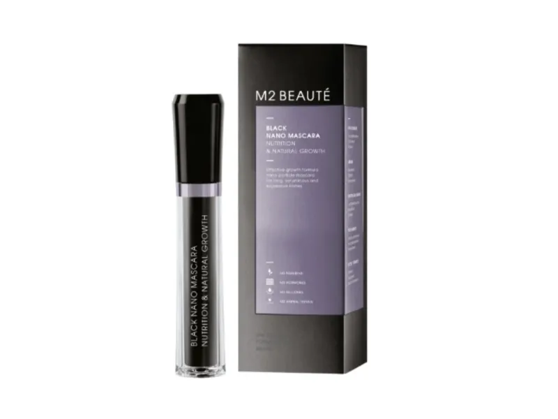 M2 Beauté Black Nano Mascara Nutrition & Natural Growth 6 ml