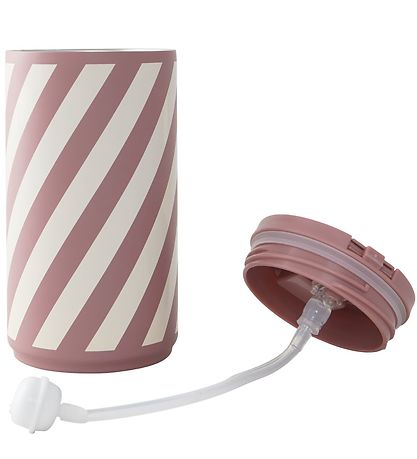 Design Letters Termokop m. Suger?r - 350ml - Stripe