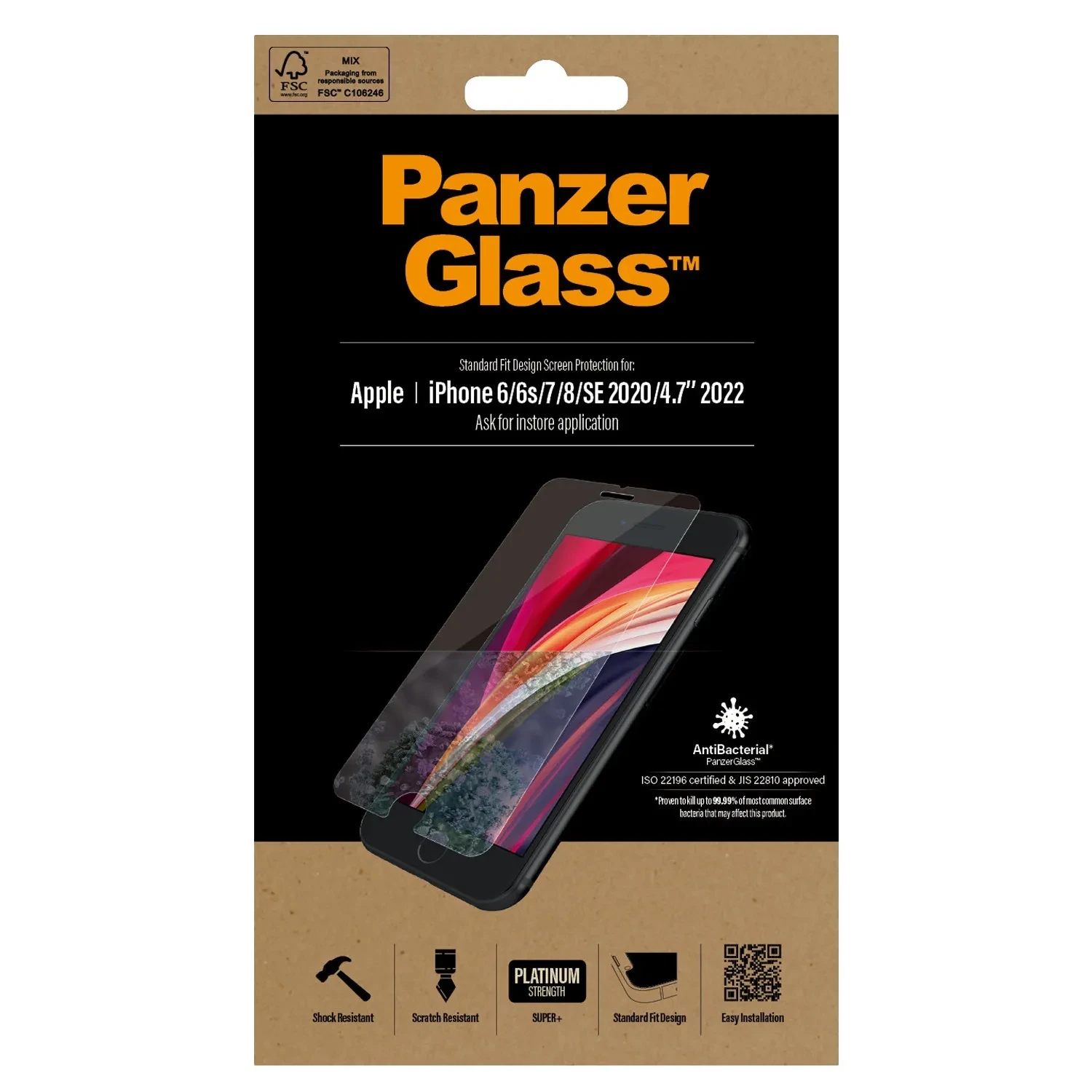 PanzerGlass iPhone SE + 6 + 6S + 7 + 8 2684