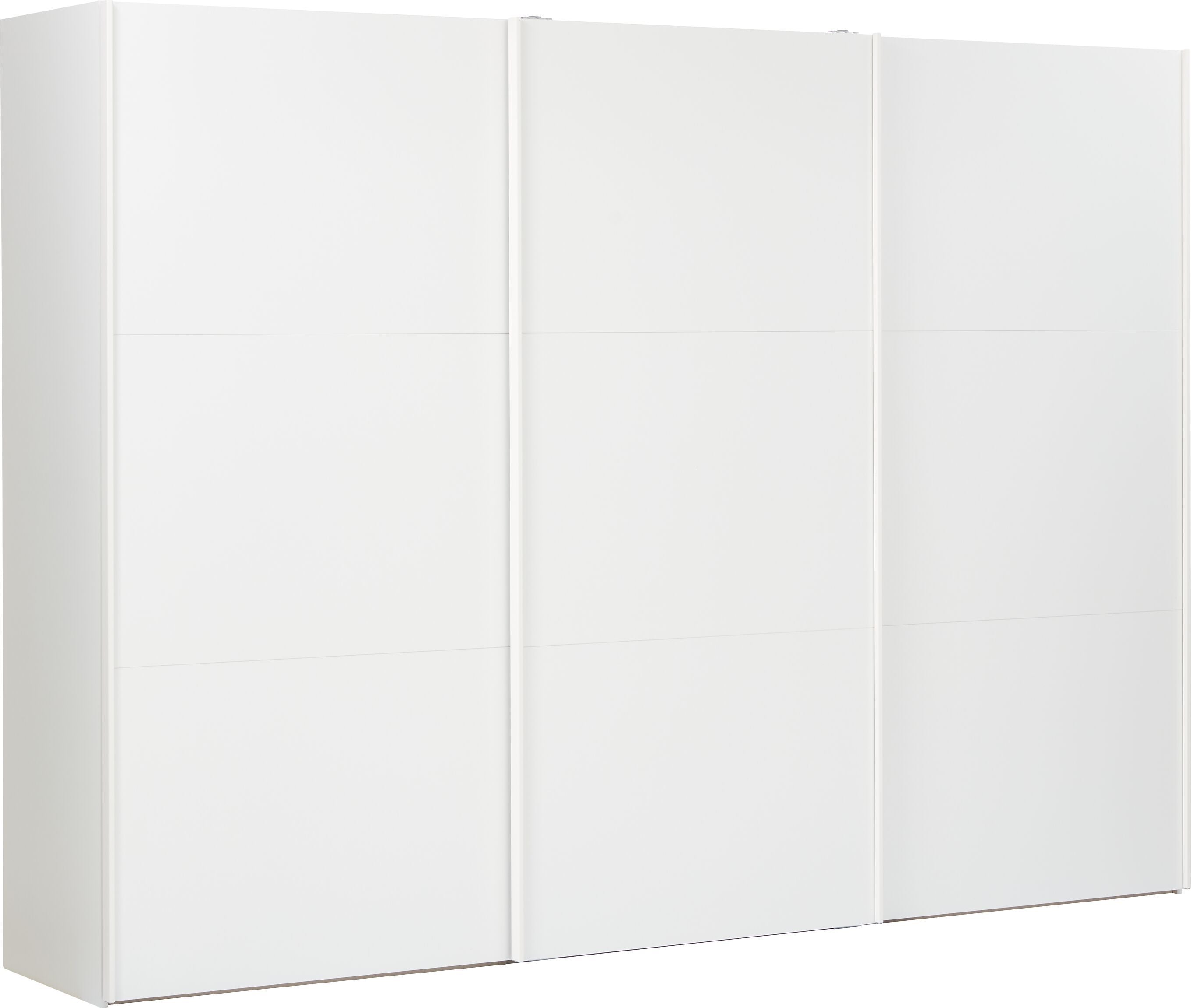 MODUL Schwebetürenschrank - Weiss / B: 303.0 cm x T: 65.0 cm x H: 220.0 cm