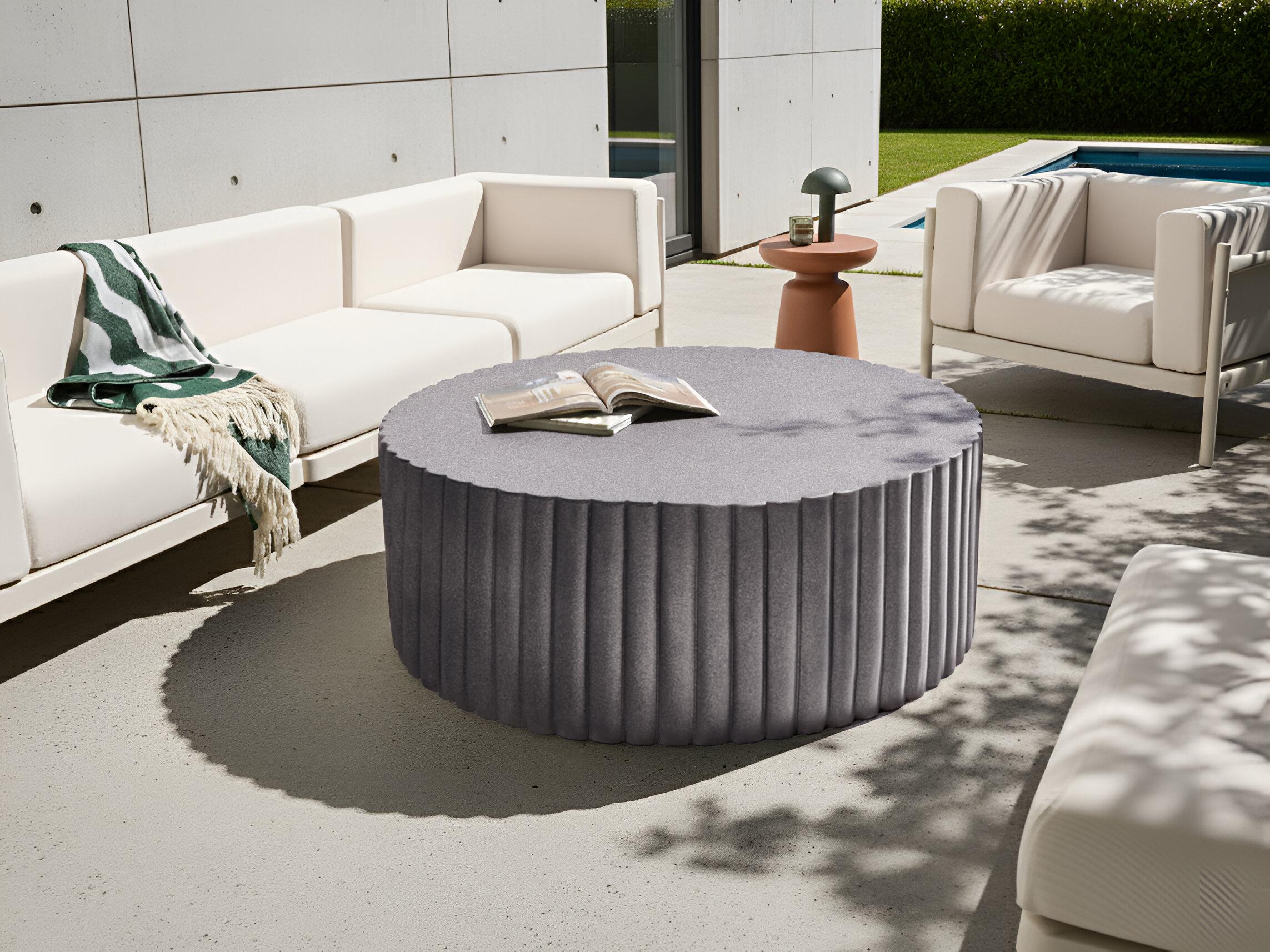 Salontafel POZZA 117 cm 117 cm Zwart