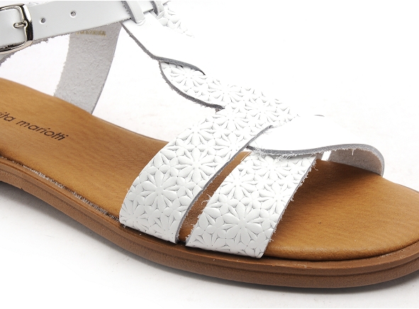 Margarita mariotti nu pieds plats femme 11756 blanc