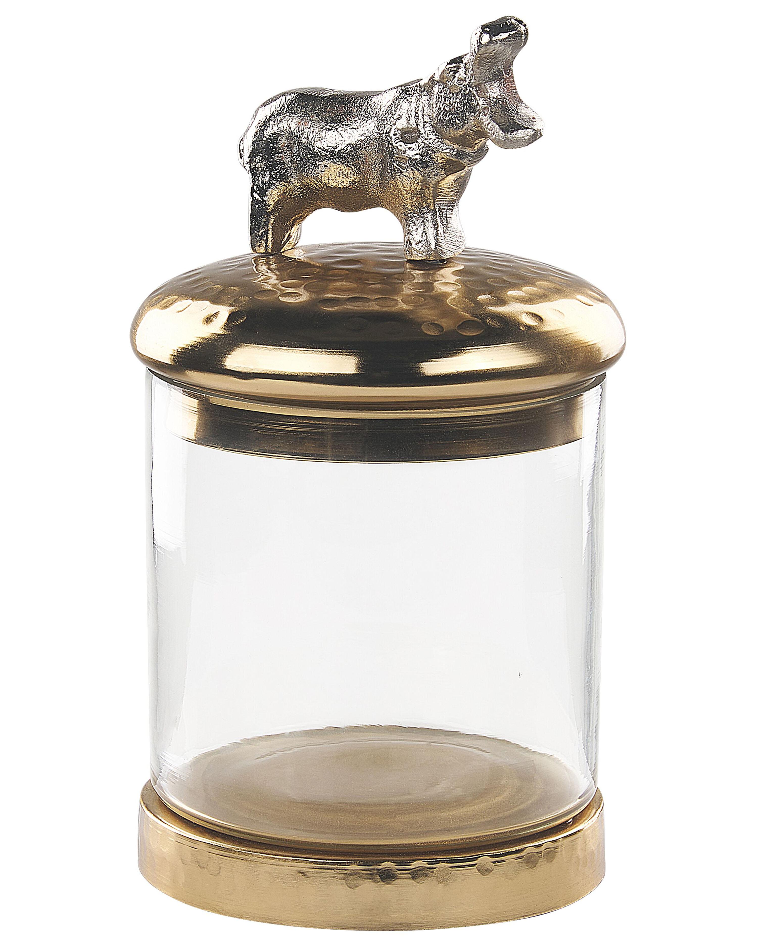 Set van 2 sieradendoosjes LAKI Glas Goud