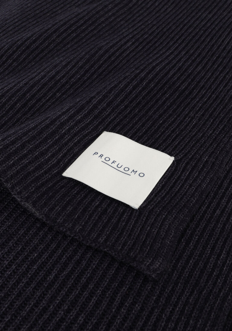 PROFUOMO donkerblauwe profuomo sjaal scarf wool nylon