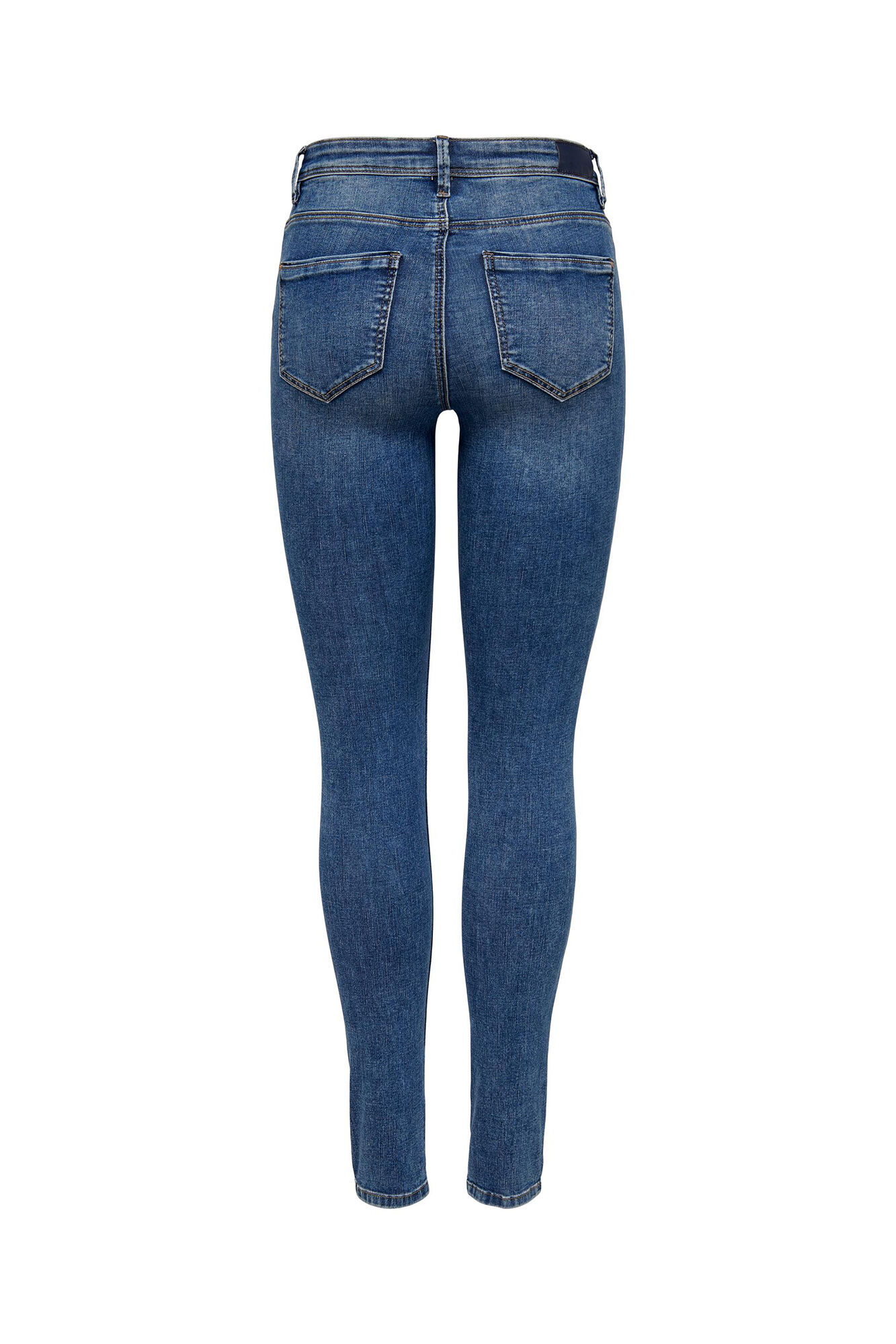 Calça jeans skinny de cintura média