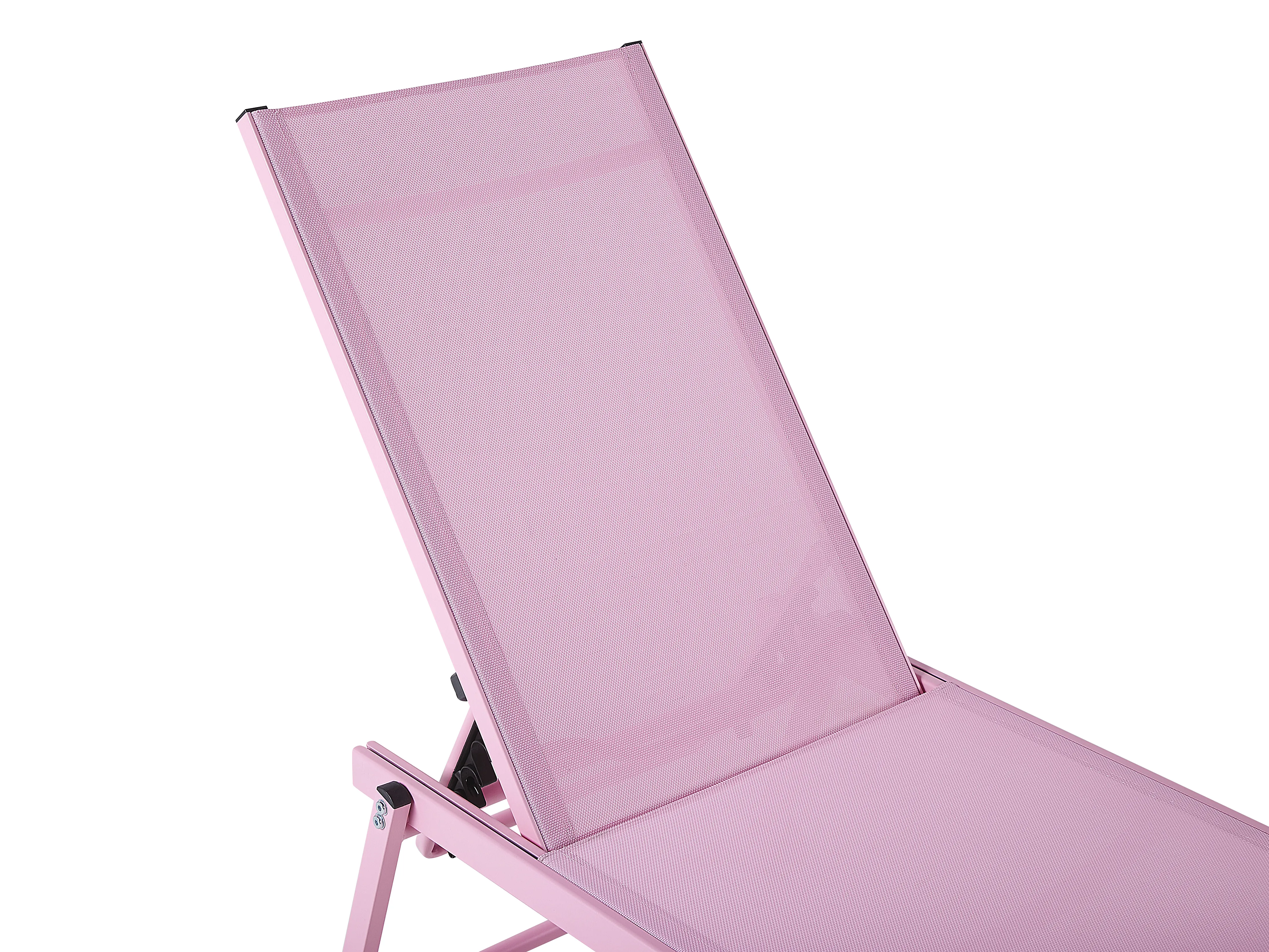 Ligstoel PORTOFINO achteroververstelbaar Metaal Roze