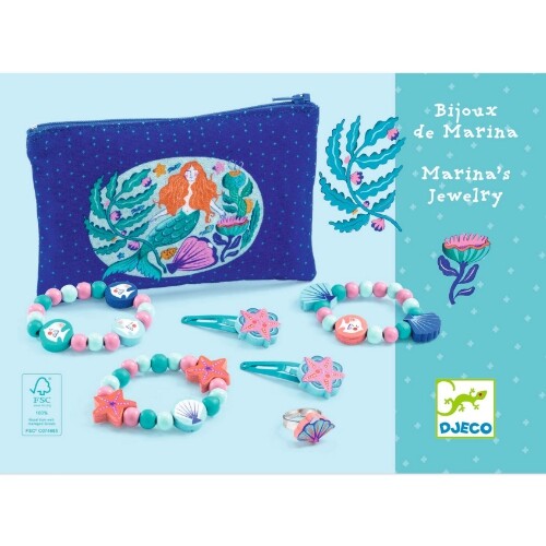 Djeco sieraden lilarose met etui