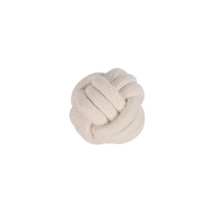 JOUET CORDE BALLE D.6CM NATUREL ECRU