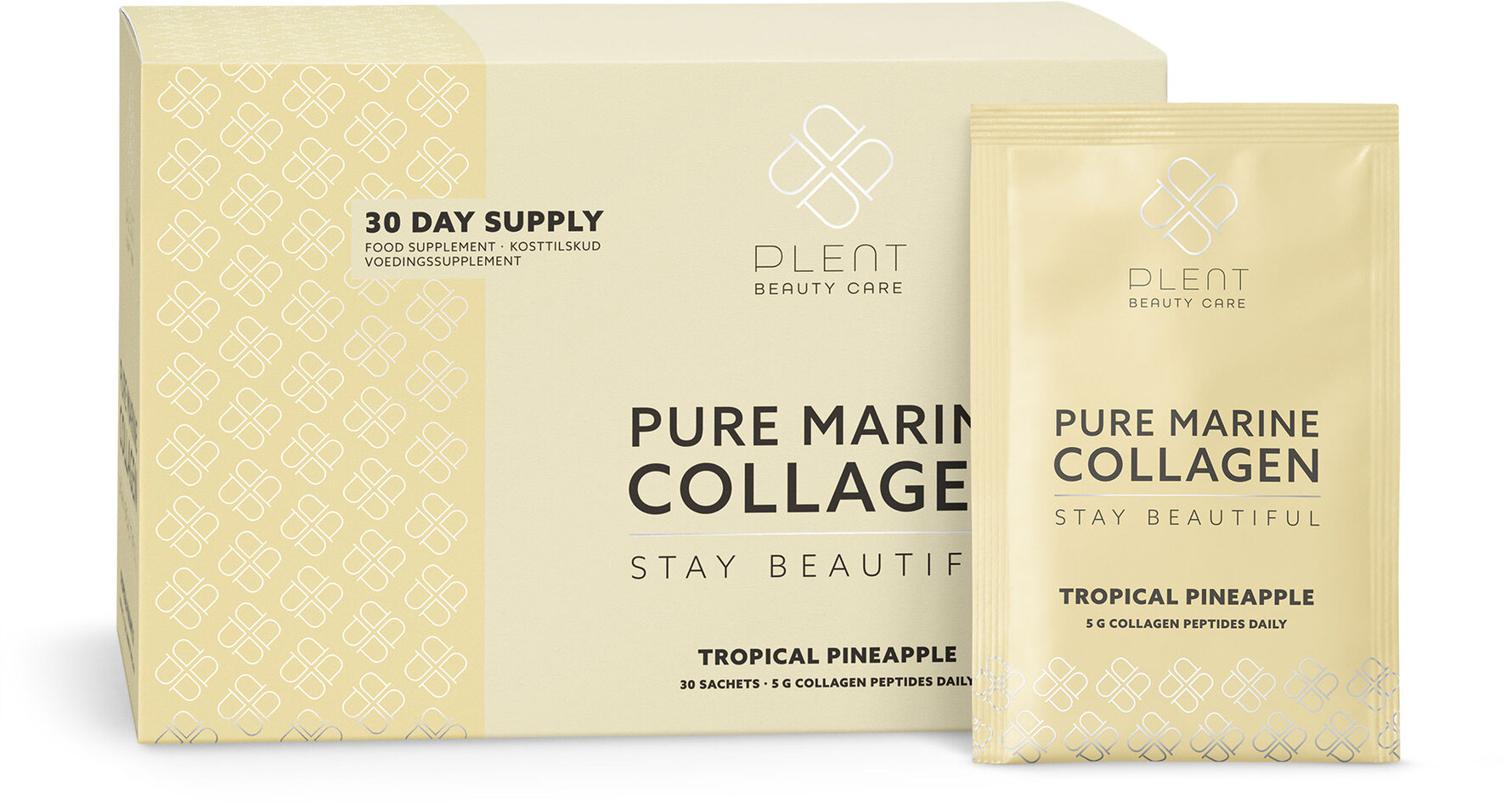 Plent Pure Marine Collagen Box Tropical Pineapple 30 stk.