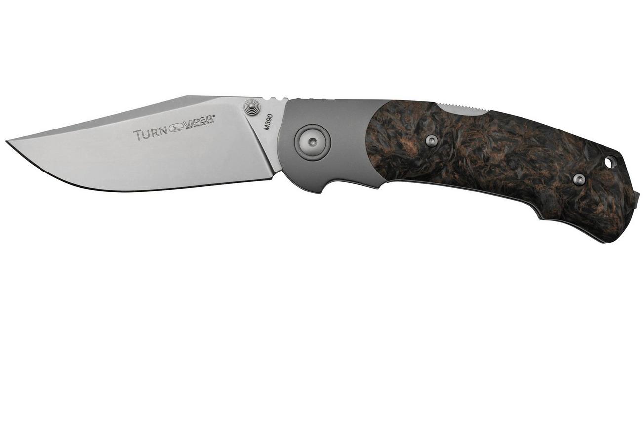 Viper TURN V5986FCC Böhler M390, Beadblasted Dark Matter Copper Carbon Fiber, Limited Edition